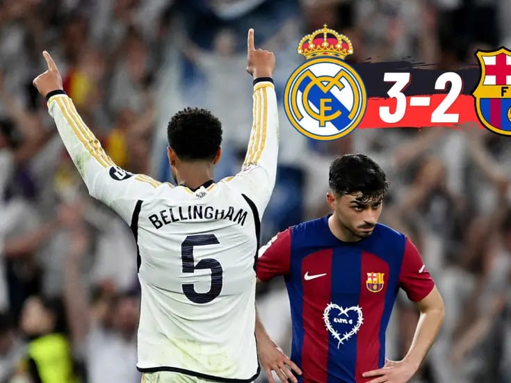 LaLiga: Real Madrid gana su cuarto ‘El Clásico’ consecutivo con gol de Bellingham en el 91′