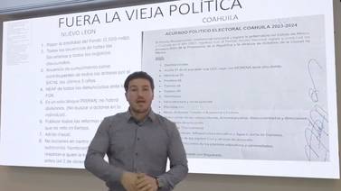 "Querían robar": Samuel García enlista los acuerdos del PRI y del PAN en Coahuila