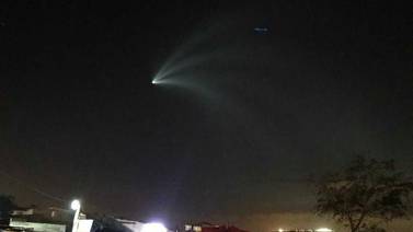 Cohete Space X Falcon 9 se deja ver en Tijuana (VIDEO)