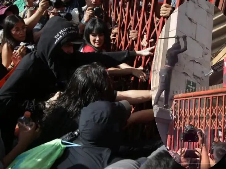 VIDEO: Encapuchados desatan caos en Plaza México durante protesta antitaurina