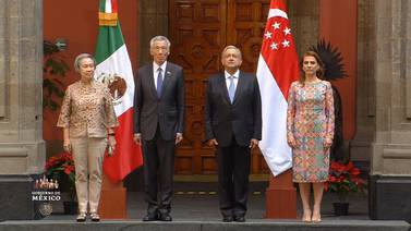 AMLO se reúne con primer ministro de Singapur