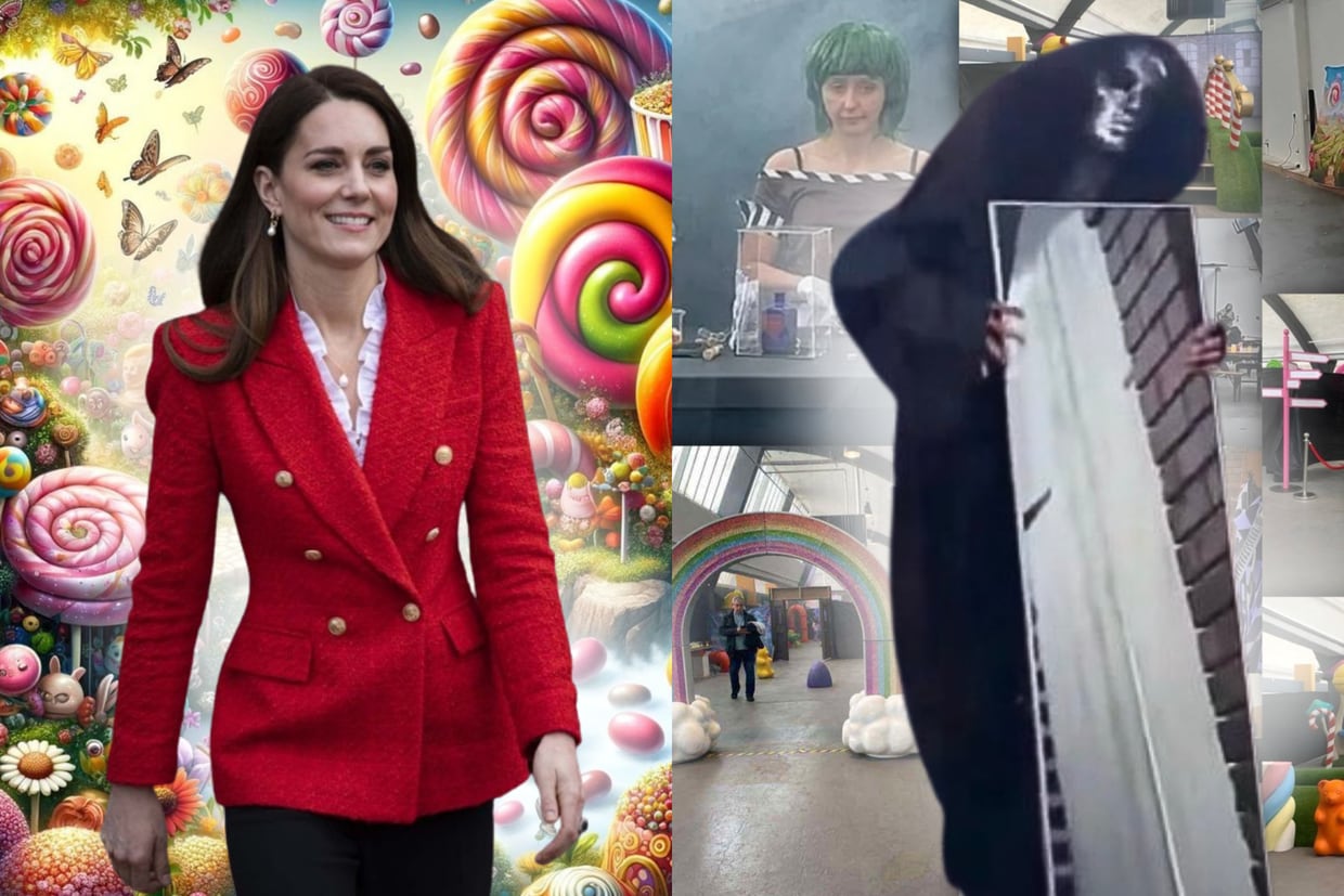 ¿Kate Middleton no ha desaparecido y en realidad se encuentraba en la experiencia de Willy Wonka en Glasgow?/Imagenes: Twitter