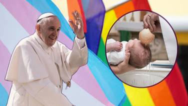 Papa Francisco autoriza el bautismo de personas trans y de hijos de parejas LGBTQ+