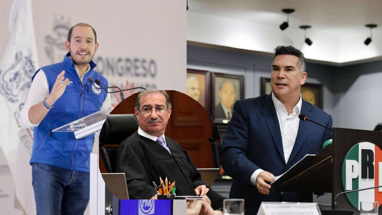Marko ve dictadura y Alito revanchismo en político juicio a ministro. // Foto: Especial/El Universal/Redes sociales @alitomorenoc/@MarkoCortes
