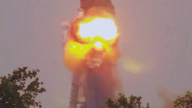 VIDEO: Así explotó el cohete de SpaceX durante el lanzamiento del viernes 24 de mayo
