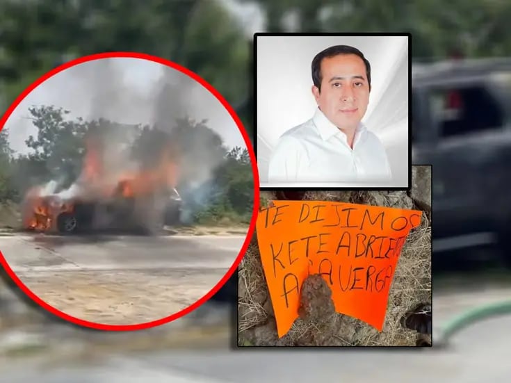 Balean y queman camioneta de candidato de Nueva Alianza en Puebla