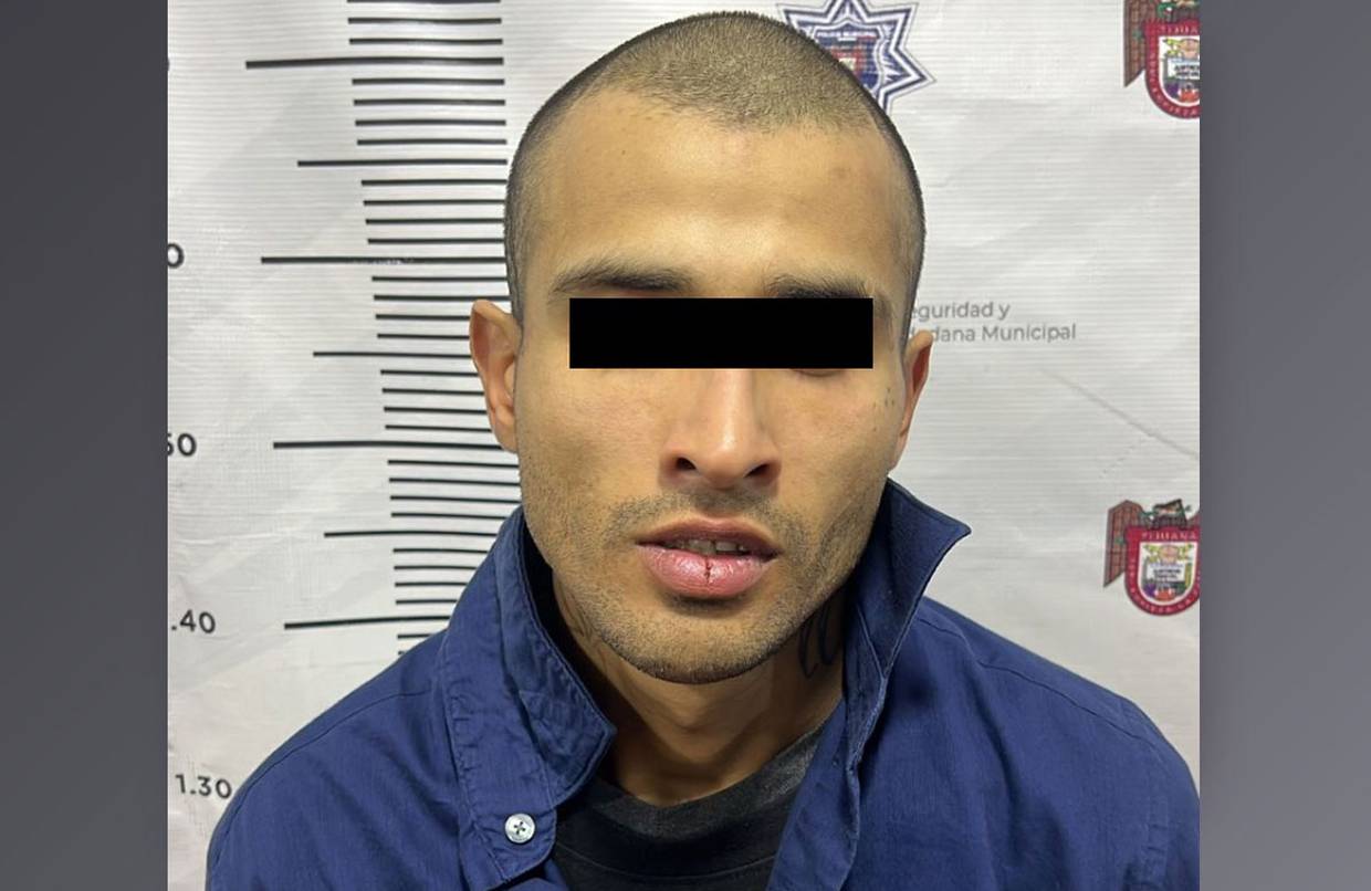 Al detenido, identificado como Luis “N” de 28 años, le fue asegurada una pistola de utilería.