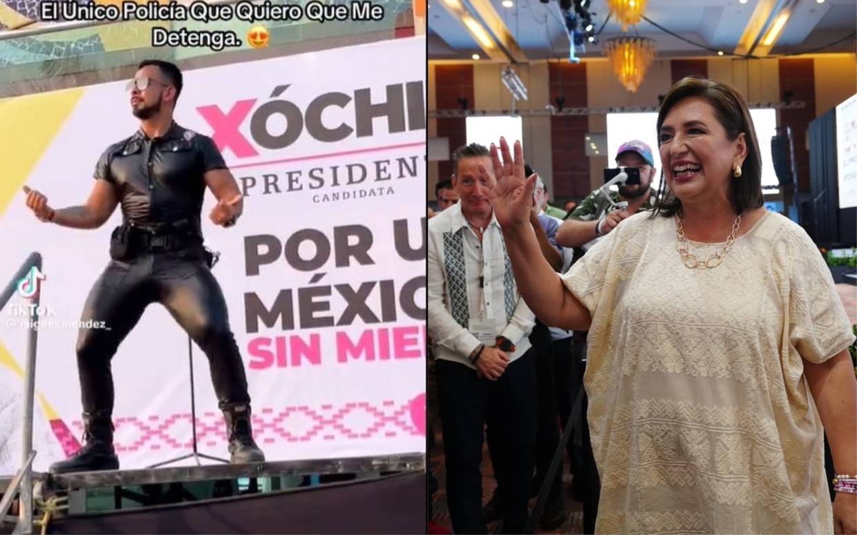 En redes sociales se ha viralizado el video de un hombre bailando en lo que supuestamente es un mitin de la candidata Xochitl Gálvez.