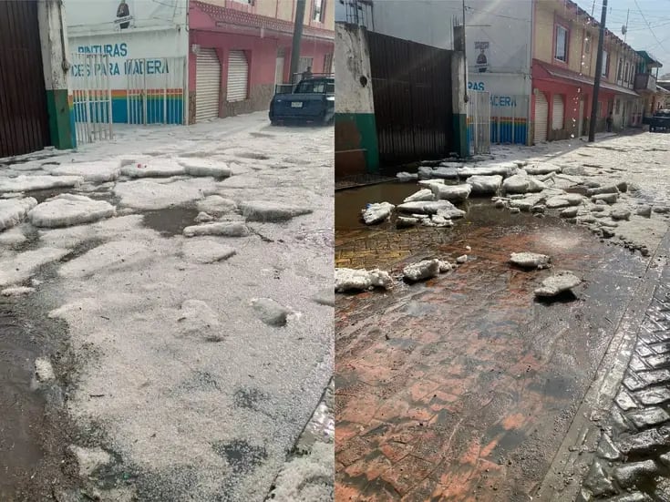 VIDEO: Cae fuerte granizada en Chiapas luego de ola de calor