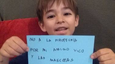 “No a la pirotecnia”: Niño inicia campaña para ayudar a su amigo con autismo