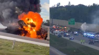 Dos muertos tras aterrizaje de emergencia de avioneta en autopista de Florida (VIDEO)