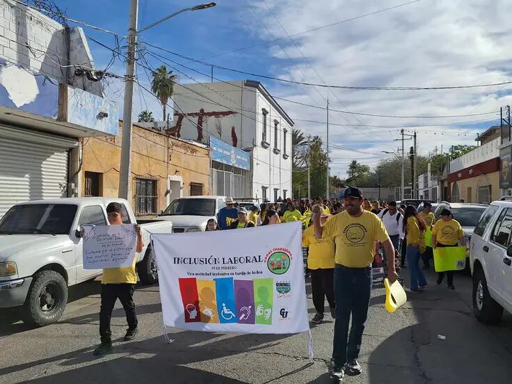 Día de la Inclusión Laboral: realizan marcha para exigir condiciones justas de trabajo para personas con discapacidad