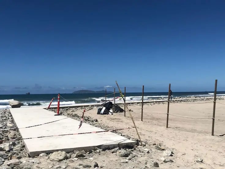 Casi terminado corredor en playa de Rosarito; desconocen si cuenta con permisos
