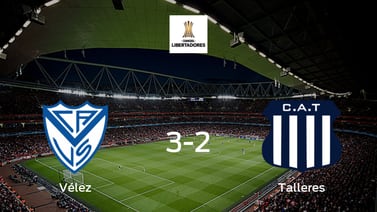 Vélez Sarsfield toma ventaja en la primera eliminatoria de cuartos de final 
después de ganar 3-2 contra Talleres Córdoba