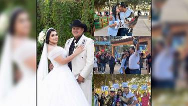 Novios virales de Ciudad Obregón ¡ya se casaron!