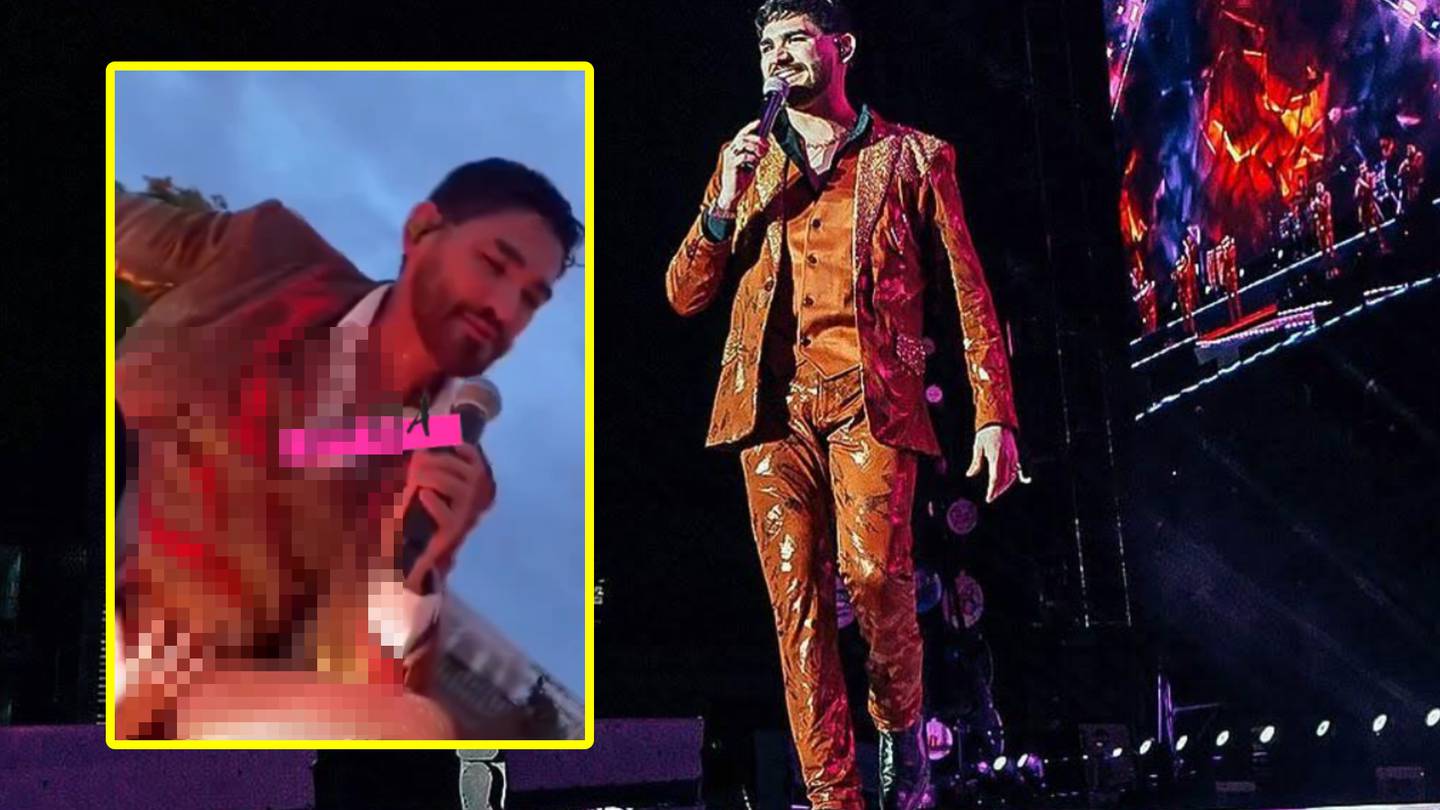 Vocalista de Banda "El Recodo" fue acosado sexualmete y tocado indebidamente por una fan durante concierto, causando indignación