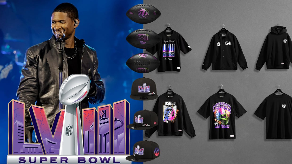 NFL: Usher lanza nueva colección limitada previo a su Show del Medio Tiempo del Super Bowl LVIII