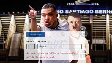Real Madrid banea 'Mbappé' en sus playeras personalizadas, pero Hitler sí lo permite