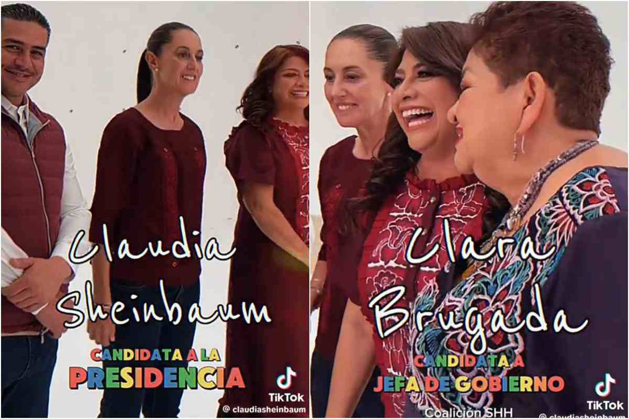 El dirigente de Morena elogia a Claudia Sheinbaum y su equipo en un video estilo ‘Friends’, en una sesión fotográfica viralizada en redes sociales. Foto: Captura de pantalla