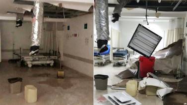 Se desploma parte del techo de urgencias del hospital IMSS-Bienestar en Nogales