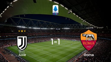  Juventus y AS Roma se reparten los puntos y empatan 1-1