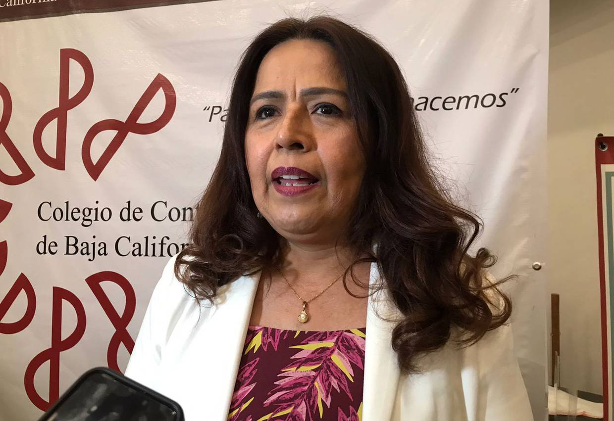 Norma Eugenia Robles Ulloa, titular del Colegio de Contadores Públicos de Baja California (Ccpbc).