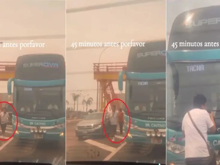 VIDEO: Joven persigue autobús y pide que lo dejen subir; así fue la reacción del chofer 