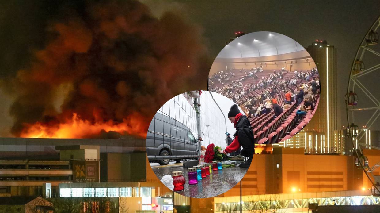 Un enorme incendio arde en el Crocus City Hall tras el ataque en Moscú, Rusia. | AP