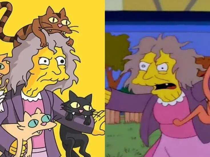 La Loca de los Gatos de Los Simpson: Así la imagina la inteligencia artificial