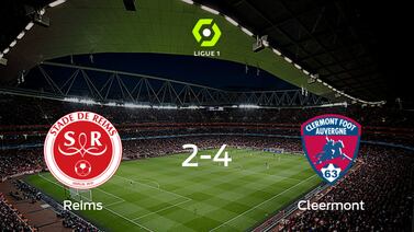 Clermont Foot gana 4-2 a Stade de Reims y se lleva los tres puntos
