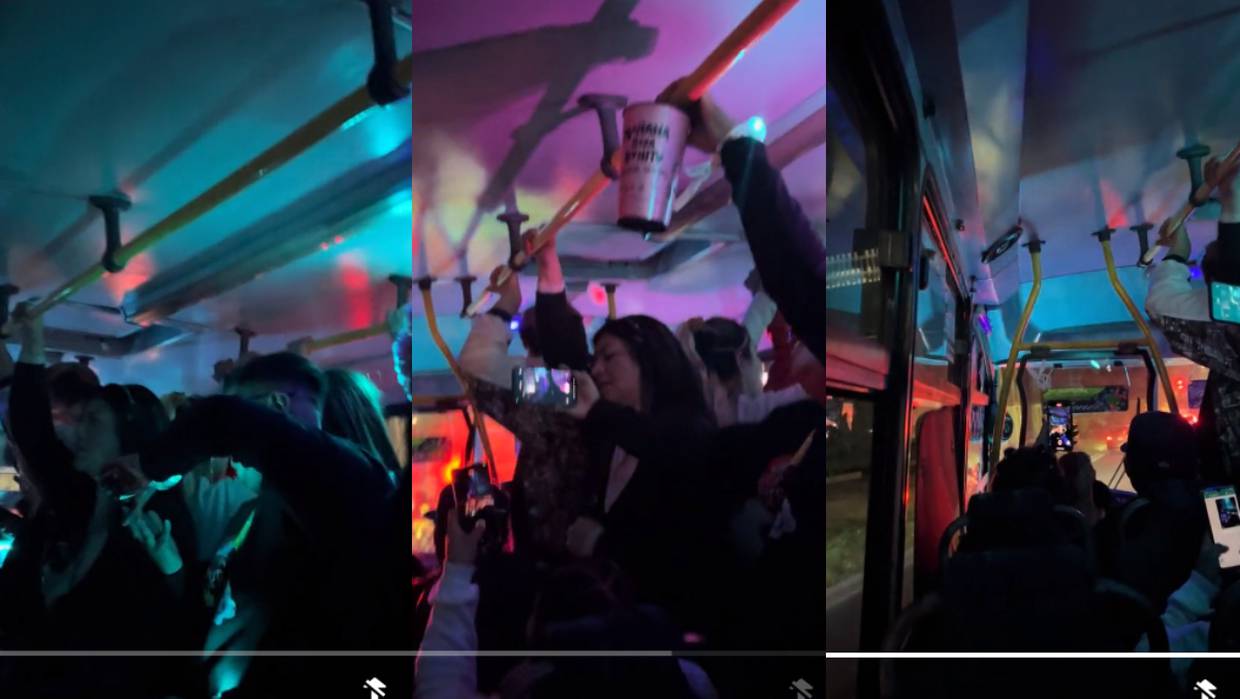 TikTok: microbús de Ciudad de México se viraliza por hacer una fiesta con canciones de Karol G