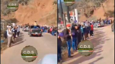 VIDEO: Con banderas y globos reciben a caravana de Cártel de Sinaloa en Chiapas