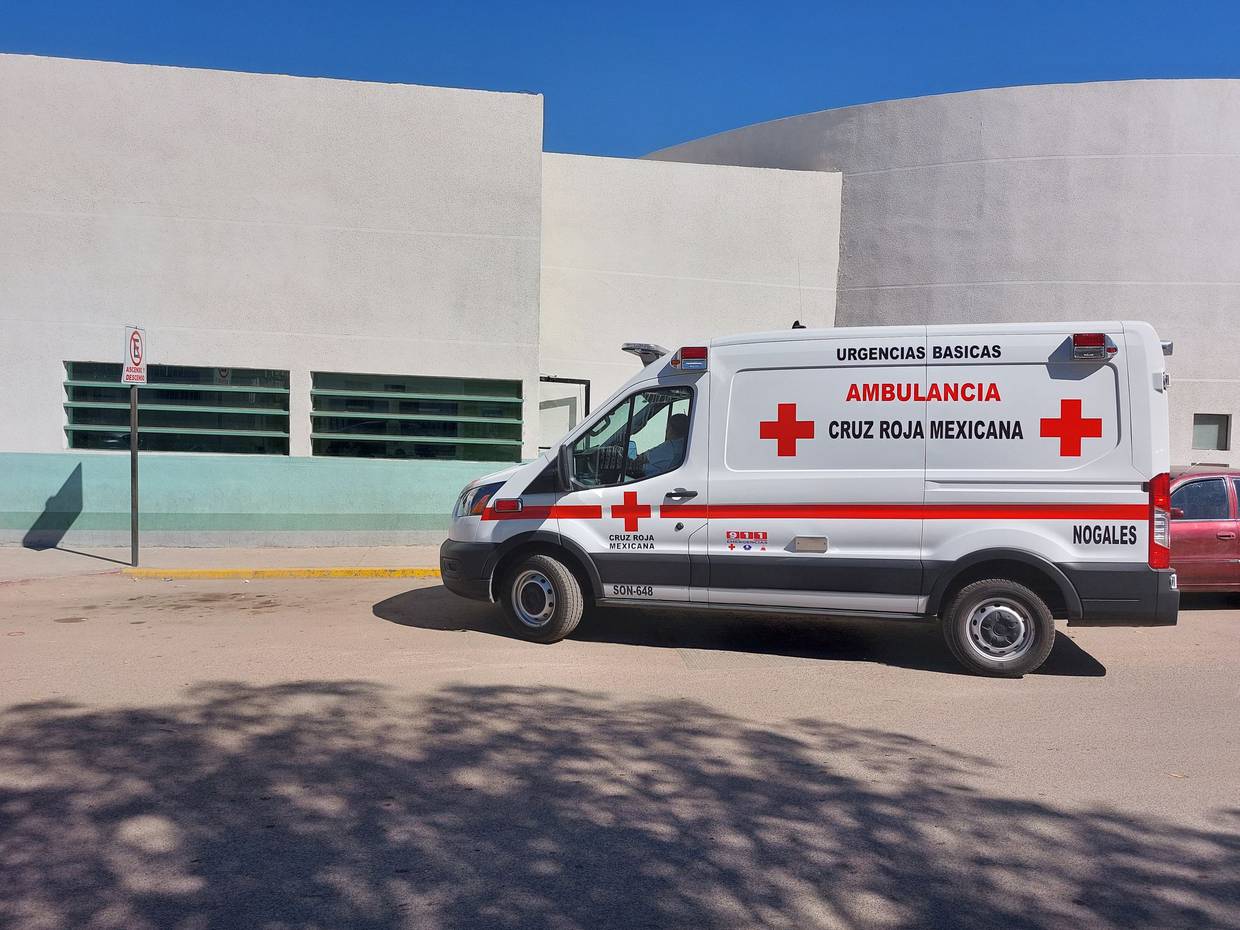 El lesionado fue trasladado por la Cruz Roja al Hospital IMSS Bienestar