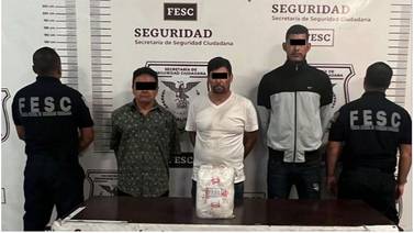 Detienen a tres con 2.6 kilos de metanfetamina en Tijuana
