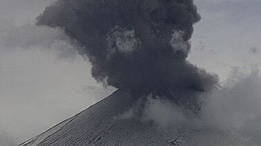 El volcán Popocatépetl ha registrado una explosión de baja intensidad
