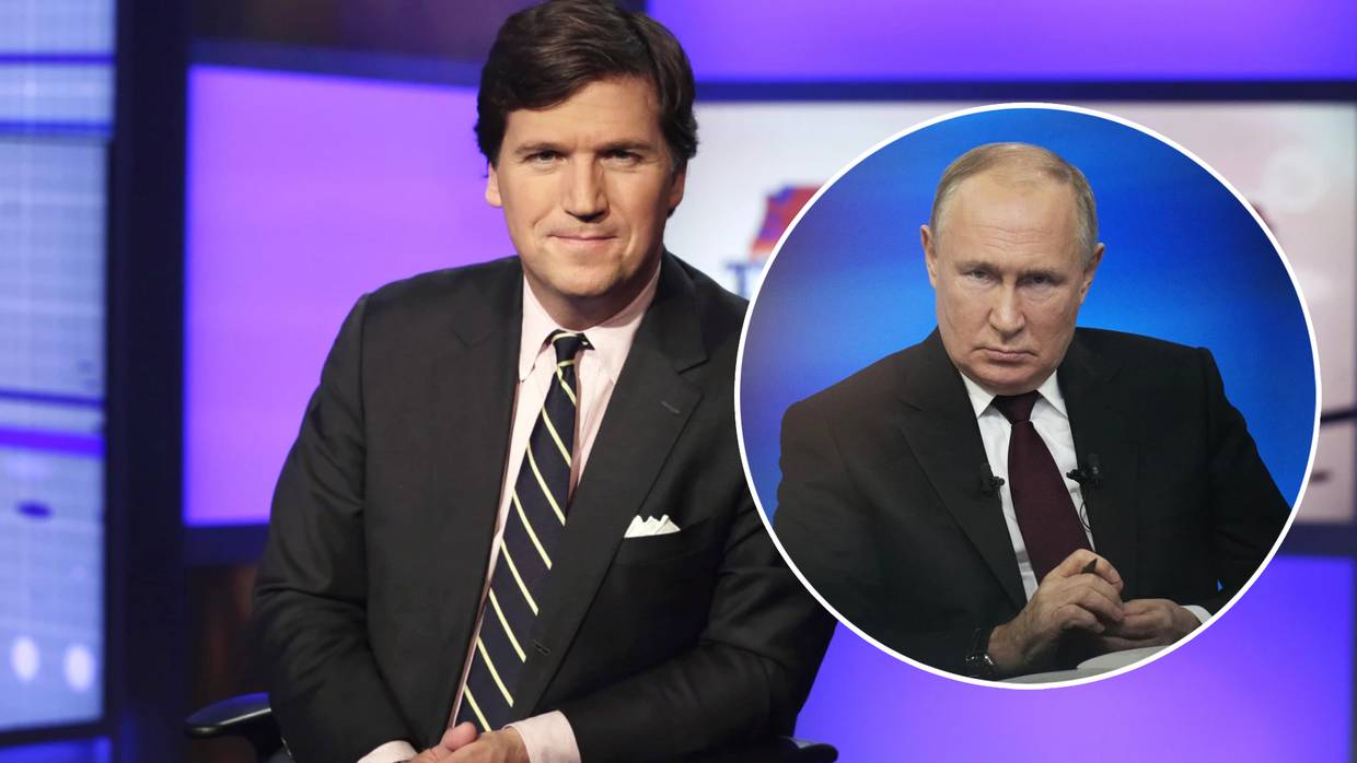 Tucker Carlson viajó a Rusia para entrevistar a Vladimir Putin, lo que muchos periodistas de occidente "no se han molestado hacer". | AP