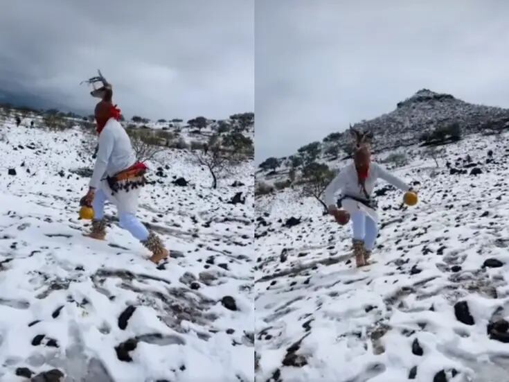 VIDEO: Danza del Venado en la nieve de Nogales