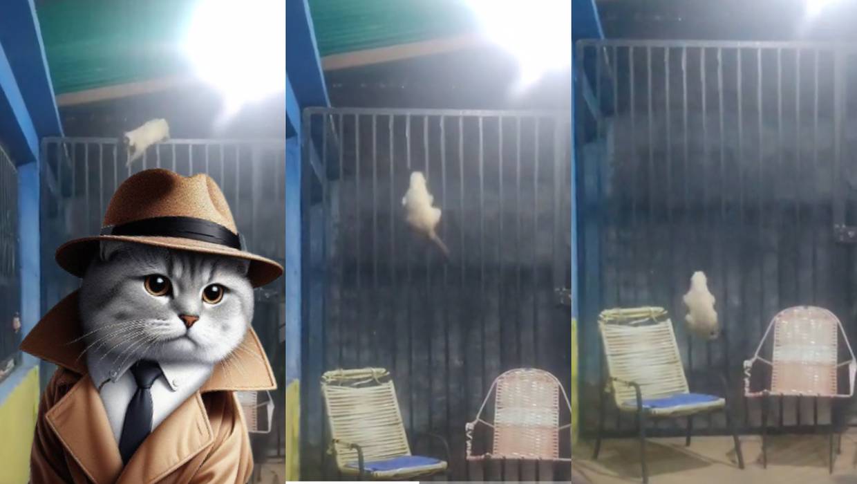 VIRAL: este gato detective sorprende a todos con su increíble plan para regresar al patio de su casa