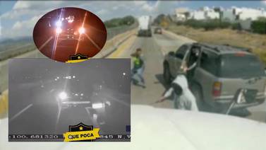 Tráileres embisten a supuestos ladrones en autopista Querétaro-Celaya