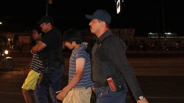 Tres menores arrestados por robo en comercios locales en Hermosillo