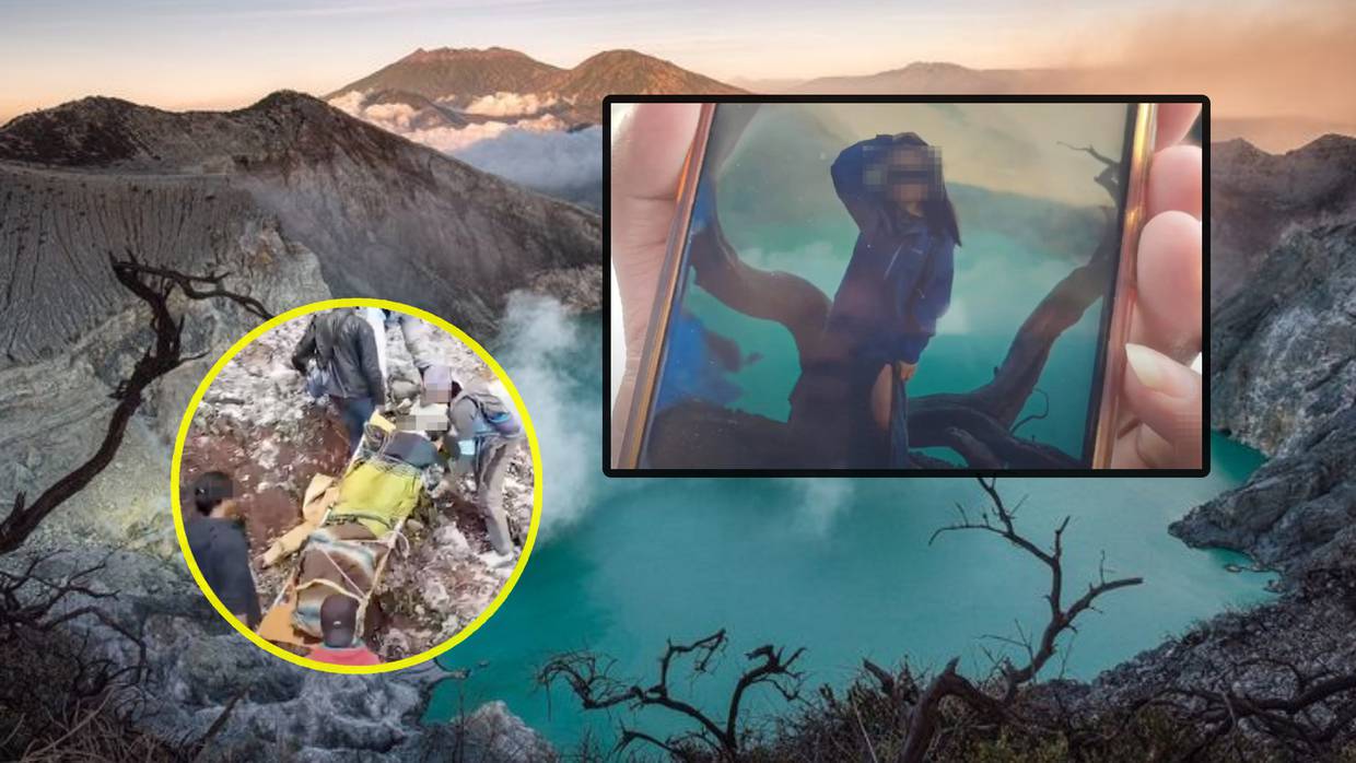 Influencer muere al caer 80 metros en volcán de Indonesia; quería la "selfie perfecta"