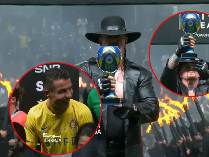 ¿Fue un sueño? Por qué Undertaker levantó una copa ante Cristiano Ronaldo en el futbol de Arabia