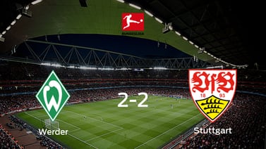 Werder Bremen y Stuttgart se reparten los puntos tras su empate a dos