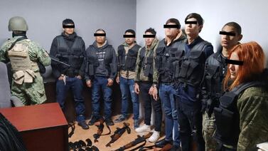 Detienen a ocho personas con armamento en Sonora