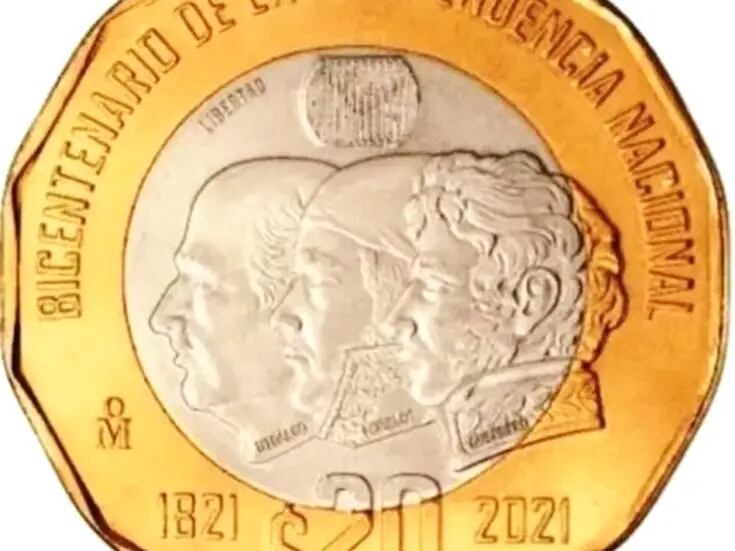 Esta peculiar moneda con las caras de 3 héroes de la independencia de México se está vendiendo en 150 mil pesos