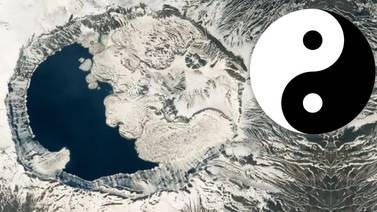 Foto desde el espacio muestra al cráter “Ying-Yang” de Turquía como nunca antes 