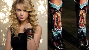 Taylor Swift y sus botas vaqueras de la Virgen de Guadalupe