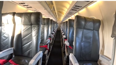 ¿Y los pasajeros? YouTuber viaja en un vuelo de Mexicana de Aviación ¡con un avión completamente vacío!