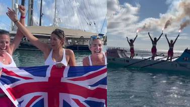 Mujer con cáncer incurable rompe récord mundial cruzando el Atlántico remando