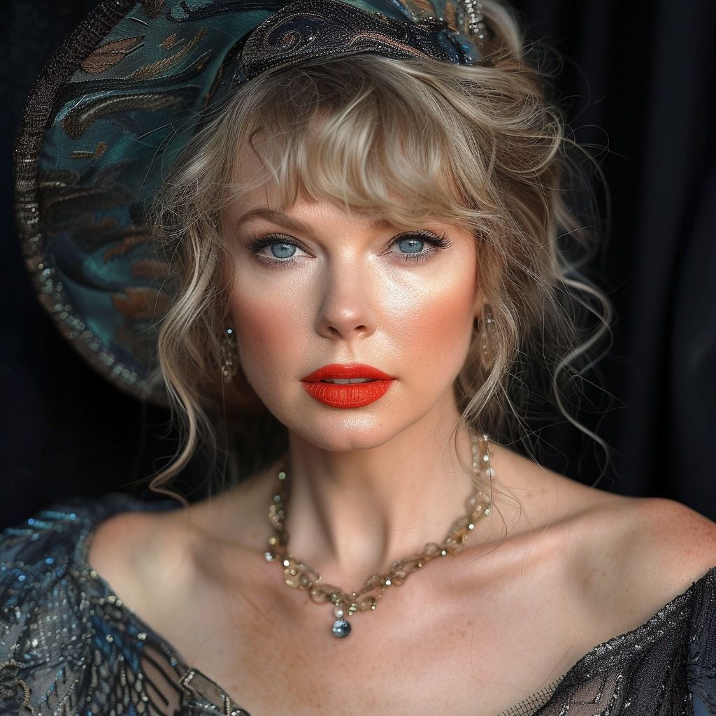 La proyección de la IA: Taylor Swift a los 60 años, una mujer madura y hermosa que desafía el paso del tiempo.